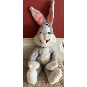 Vintage 1971 BUGS BUNNY 22" Warner Bros Plush Stuffed Animal‎ By Mighty Star LTD